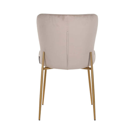 Scaun dining Richmond Odessa kaki catifea, ignifug (set 2 buc.)