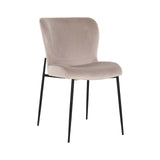 Scaun dining Richmond Darby kaki catifea, ignifug (set 2 buc.)