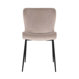Scaun dining Richmond Darby kaki catifea, ignifug (set 2 buc.)
