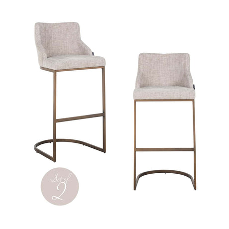 Scaun de bar Richmond Bolton natur renegade (set 2 buc.)