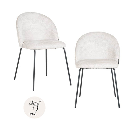 Scaun dining Richmond Alyssa crem fusion (set 2 buc.)