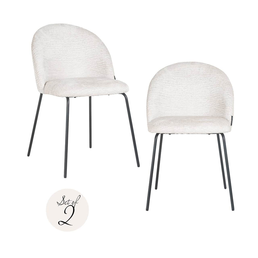 Scaun dining Richmond Alyssa crem fusion (set 2 buc.)
