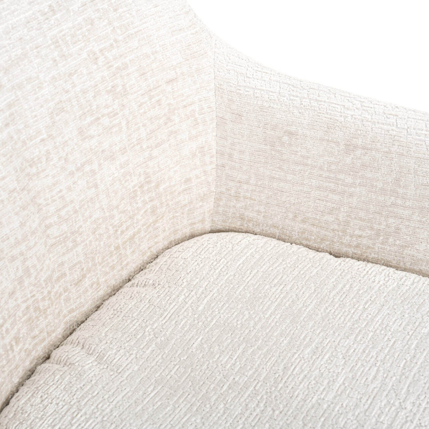 Scaun dining Richmond Lisonne crem fusion, rotativ