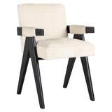 Scaun dining Richmond Cooper alb chenille