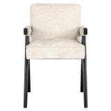 Scaun dining Richmond Cooper alb chenille