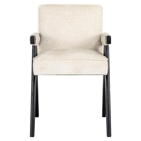 Scaun dining Richmond Cooper alb chenille