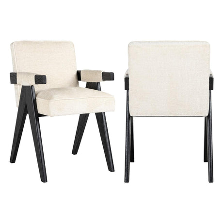 Scaun dining Richmond Cooper alb chenille