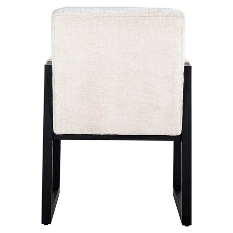 Scaun dining Richmond Beck alb chenille