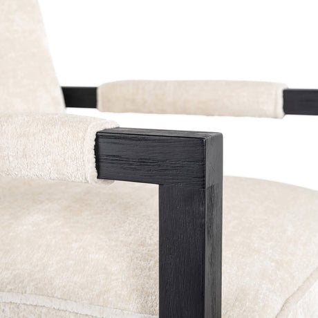 Scaun dining Richmond Beck alb chenille