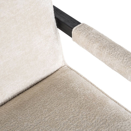 Scaun dining Richmond Beck alb chenille