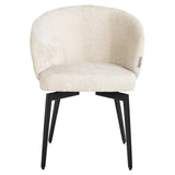 Scaun dining Richmond Amphara alb chenille, ignifug
