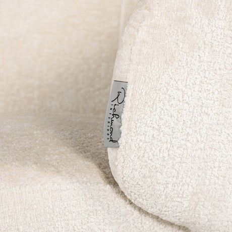 Scaun dining Richmond Amphara alb chenille, ignifug