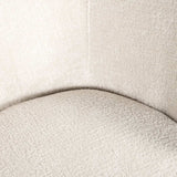 Scaun dining Richmond Amphara alb chenille, ignifug