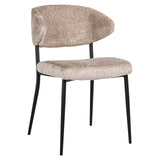 Scaun dining Richmond Bea bouclé natur (set 2 buc.)