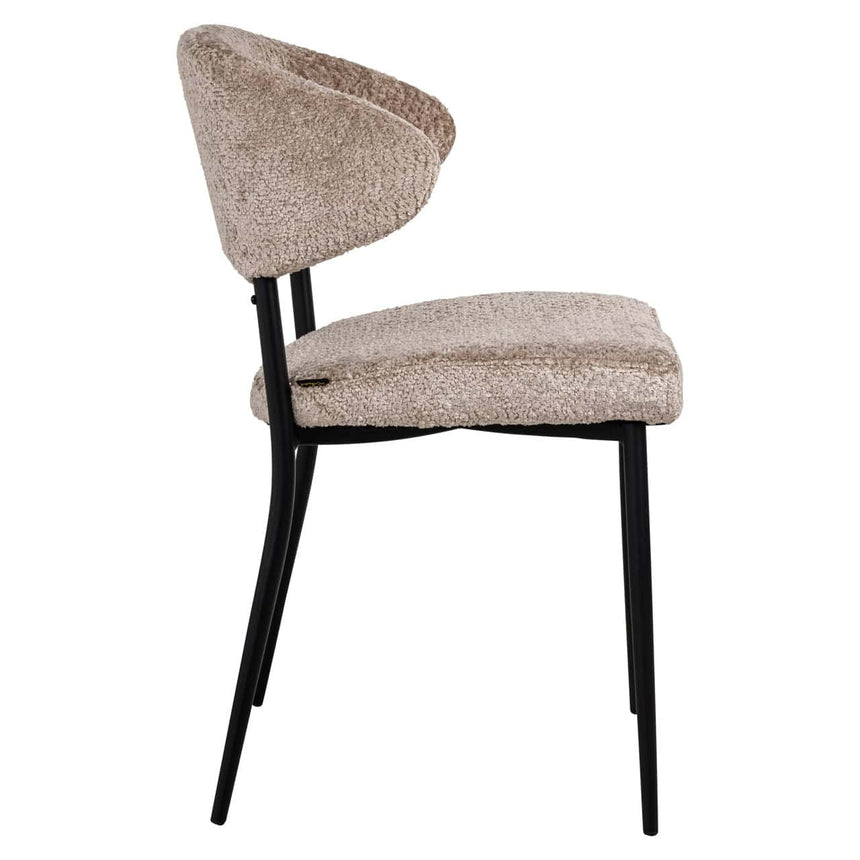 Scaun dining Richmond Bea bouclé natur (set 2 buc.)