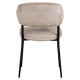 Scaun dining Richmond Bea bouclé natur (set 2 buc.)