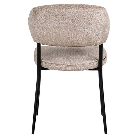 Scaun dining Richmond Bea bouclé natur (set 2 buc.)