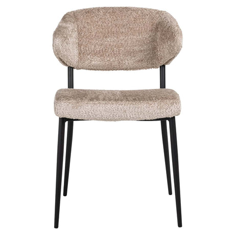 Scaun dining Richmond Bea bouclé natur (set 2 buc.)