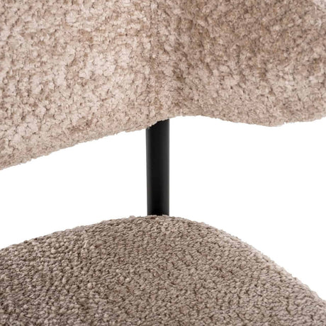 Scaun dining Richmond Bea bouclé natur (set 2 buc.)