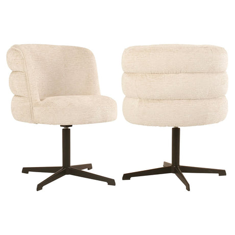 Scaun dining Richmond Alexander Jones crem fusion, rotativ