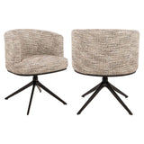 Scaun dining Richmond Cheyenne trendy natur, rotativ