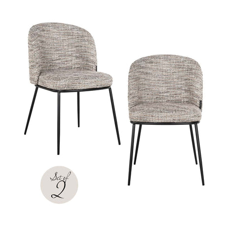 Scaun dining Richmond Elvi trendy natur, ignifug (set 2 buc.)