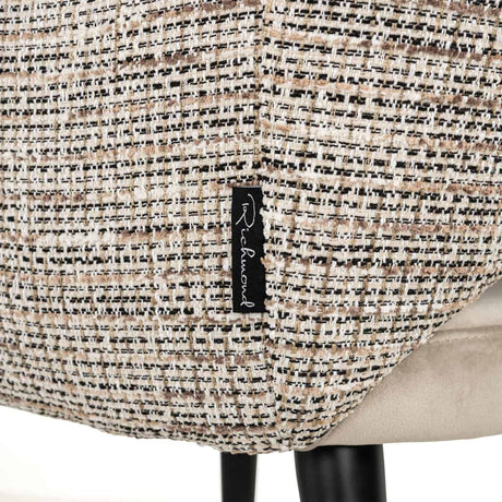 Scaun dining Richmond Giovanna trendy natur kaki catifea, ignifug