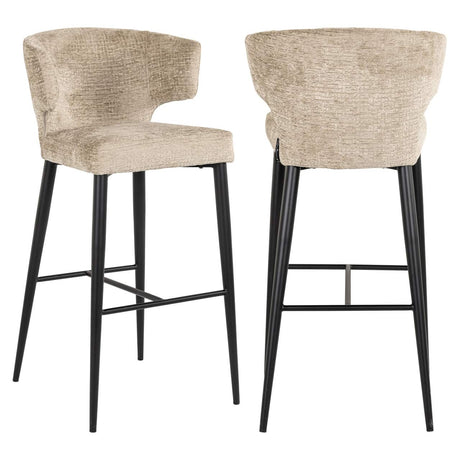 Scaun de bar Richmond Taylor nisipiu, ignifug