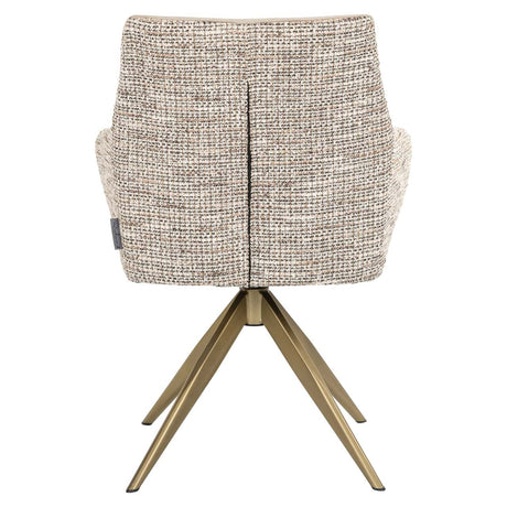 Scaun dining Richmond Lisonne trendy natur, rotativ