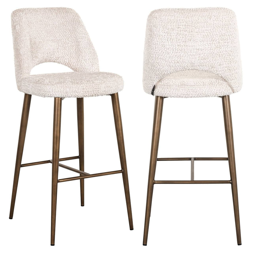 Scaun de bar Richmond Delphine crem
