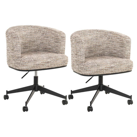 Scaun dining Richmond Rochenne trendy natur, rotativ