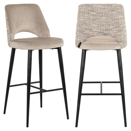 Scaun de bar Richmond Tabitha natur, ignifug