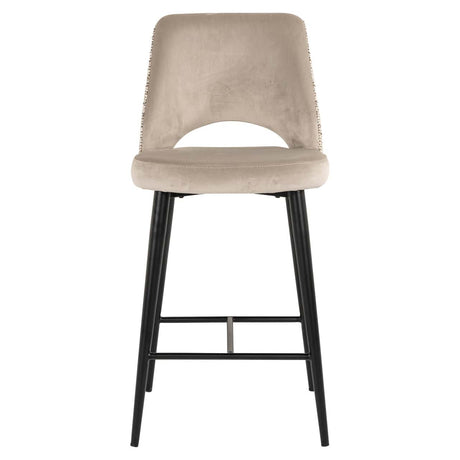 Scaun de bar Richmond Tabitha trendy natur, înălțime tejghea, ignifug