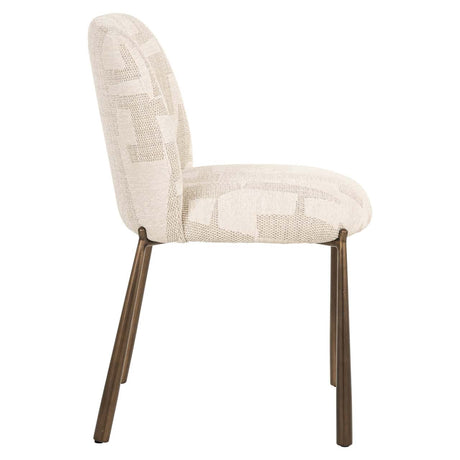 Scaun dining Richmond Lana bej grafic (set 2 buc.)