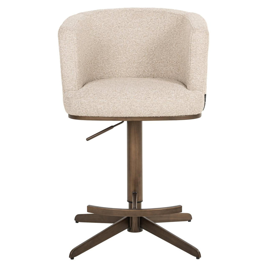 Scaun de bar Richmond Cheyenne bej biscotti, rotativ