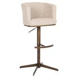 Scaun de bar Richmond Cheyenne bej biscotti, rotativ