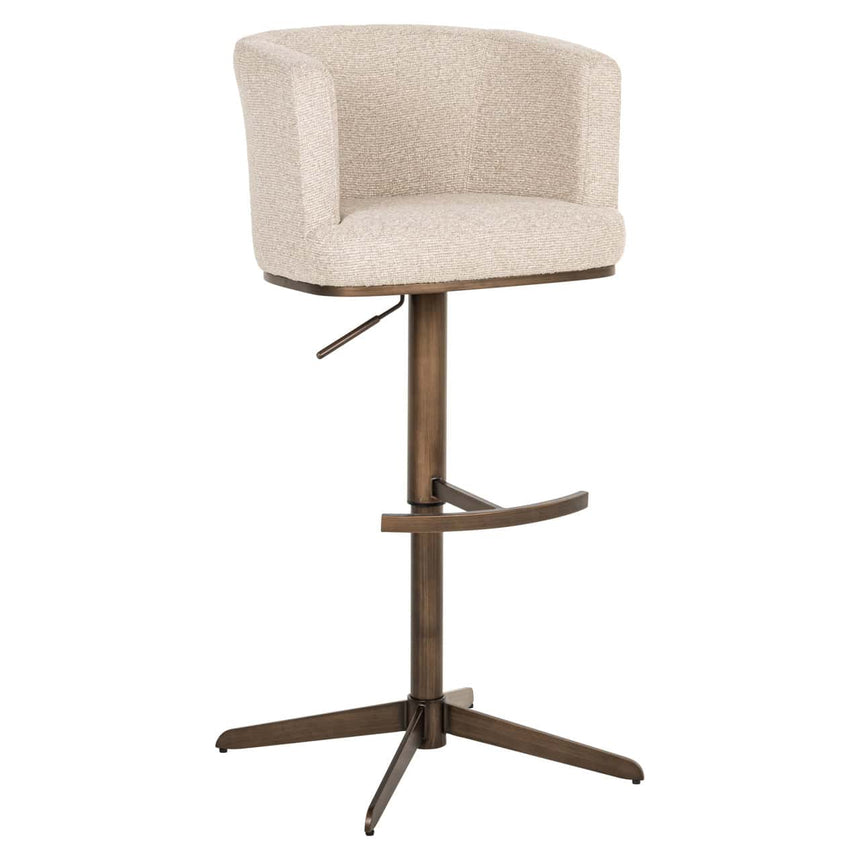 Scaun de bar Richmond Cheyenne bej biscotti, rotativ