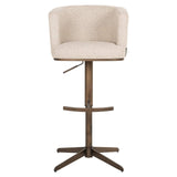 Scaun de bar Richmond Cheyenne bej biscotti, rotativ