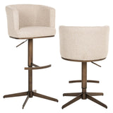 Scaun de bar Richmond Cheyenne bej biscotti, rotativ