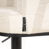 Scaun de bar Richmond Cheyenne bej grafic, rotativ