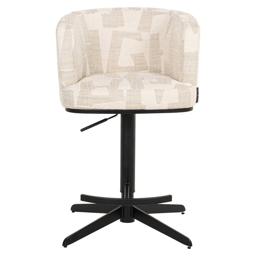 Scaun de bar Richmond Cheyenne bej grafic, rotativ