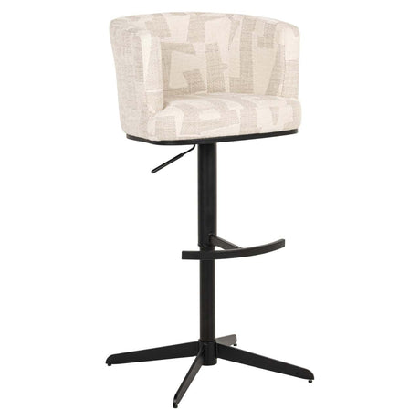 Scaun de bar Richmond Cheyenne bej grafic, rotativ
