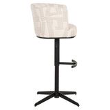 Scaun de bar Richmond Cheyenne bej grafic, rotativ