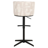 Scaun de bar Richmond Cheyenne bej grafic, rotativ