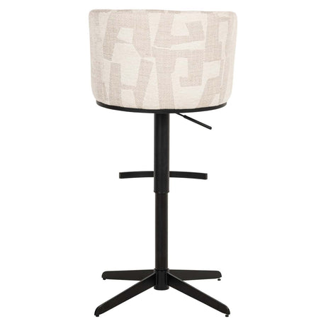 Scaun de bar Richmond Cheyenne bej grafic, rotativ
