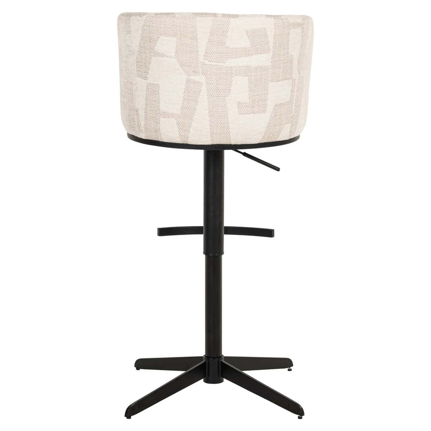 Scaun de bar Richmond Cheyenne bej grafic, rotativ