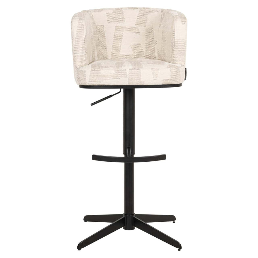 Scaun de bar Richmond Cheyenne bej grafic, rotativ