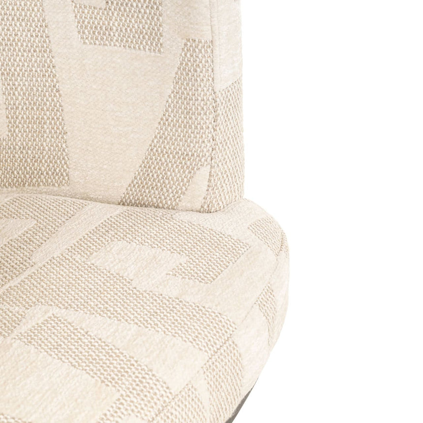 Scaun de bar Richmond Cheyenne bej grafic, rotativ