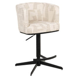 Scaun de bar Richmond Cheyenne bej grafic, rotativ