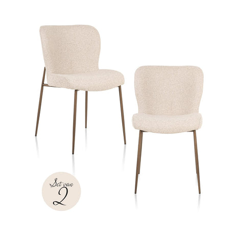Scaun dining Richmond Odarby bej biscotti (set 2 buc.)